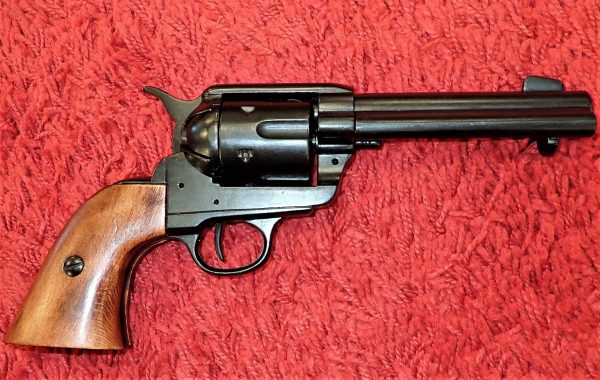 DENIX REPLICA GUN 1873 QUICK DRAW COLT PEACE MAKER REVOLVER PISTOL IN BLACK - Image 3