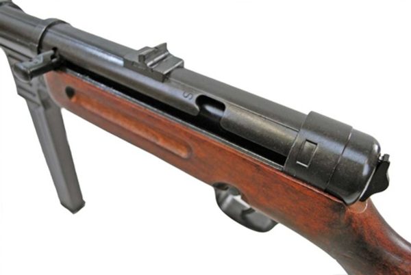 WW2 GERMAN MP41 SEMI AUTOMATIC MACHINE PISTOL GUN WITH WOODEN STOCK BY DENIX - Image 5