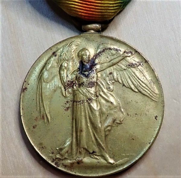 WW1 VICTORY MEDAL AUSTRALIAN ARMY 14847 SGT JAMES BERTIE KIMBERLEY AASC