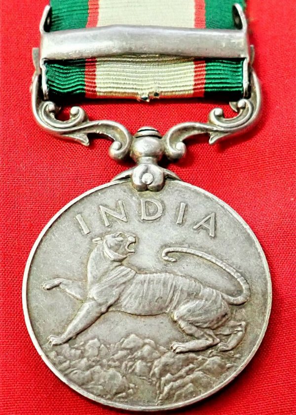 1936-39 BRITISH INDIA SERVICE MEDAL WW2 AFGHANISTAN 2nd PUNJAB REGIMENT - Image 3