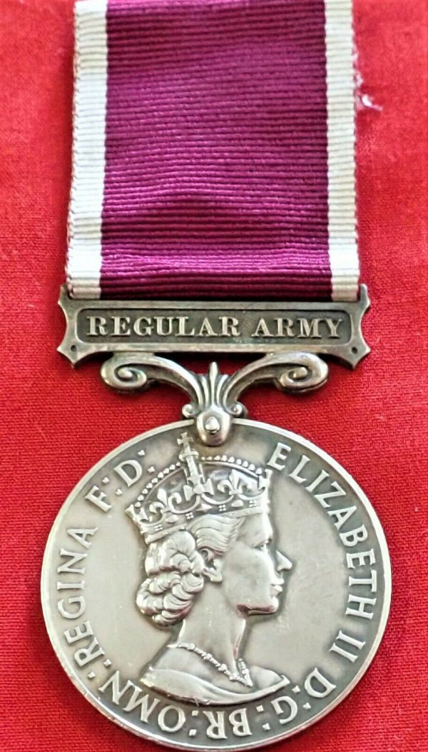 POST WW2 BRITISH ARMY LONG SERVICE & GOOD CONDUCT MEDAL 1953 988380 SERGEANT WATSON - Image 2