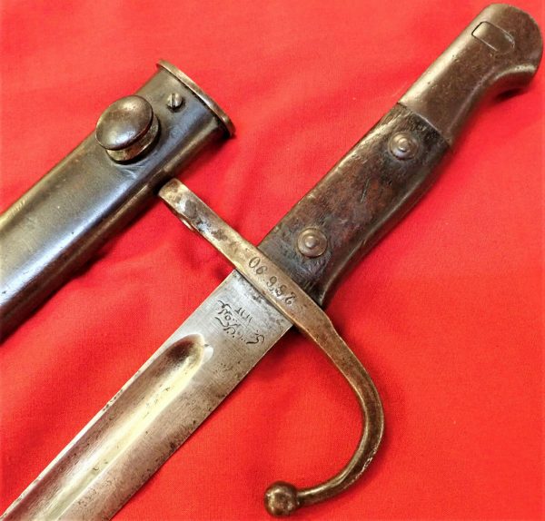 RARE WW1 1890 TURKISH ARMY MAUSER SWORD BAYONET & SCABBARD GALLIPOLI ANZAC