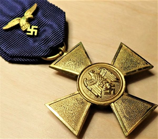 WW2 Germany Luftwaffe 25 Year Long Service Cross - Image 6