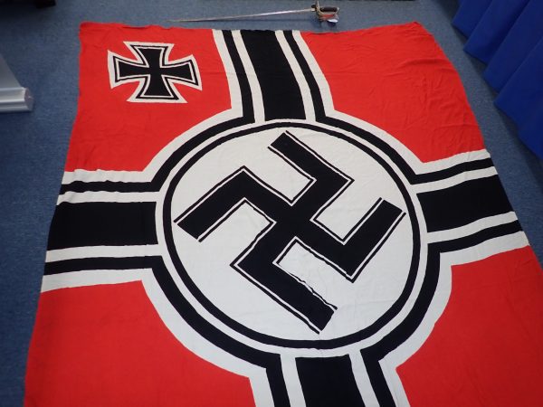 WW2 German Navy Kreigsmarine ship battle flag