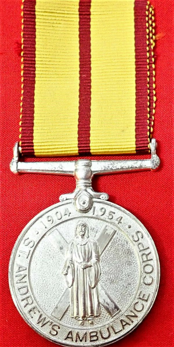 1901-1954 BRITISH ST ANDREWS AMBULANCE CORPS JUBILEE MEDAL GLASGOW - Image 2