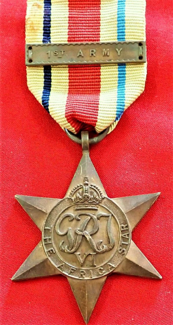 WW2 THE AFRICA STAR 1ST ARMY AUSTRALIA BRITISH WAR MEDAL 100% ORIGINAL ANZAC - Image 2