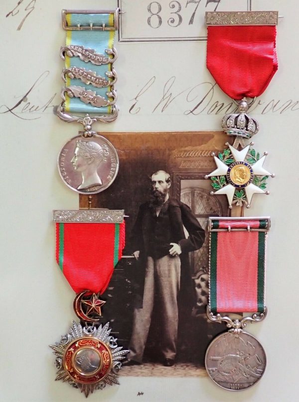 BRITISH ARMY CRIMEAN WAR ALMA REDOUBT STORMERS GROUP MEDALS GENERAL DONOVAN - Image 2