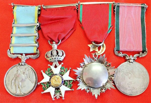 BRITISH ARMY CRIMEAN WAR ALMA REDOUBT STORMERS GROUP MEDALS GENERAL DONOVAN - Image 3