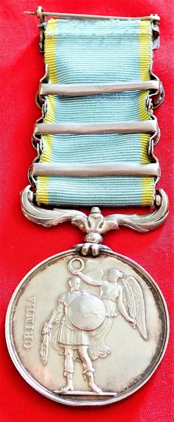 BRITISH ARMY CRIMEAN WAR ALMA REDOUBT STORMERS GROUP MEDALS GENERAL DONOVAN - Image 4