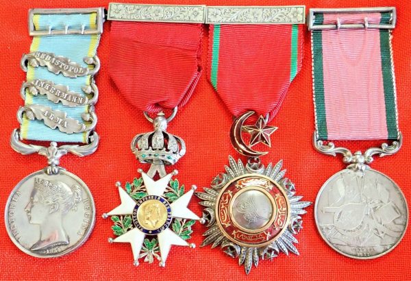 BRITISH ARMY CRIMEAN WAR ALMA REDOUBT STORMERS GROUP MEDALS GENERAL DONOVAN