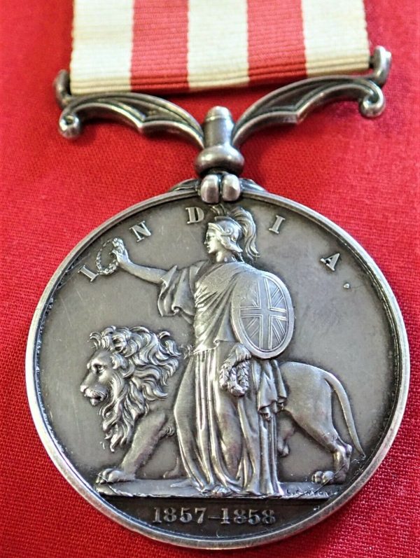 BRITISH ARMY INDIAN MUTINY MEDAL TO LIEUTENANT HENDERSON BENGAL ENGINEERS - Image 3