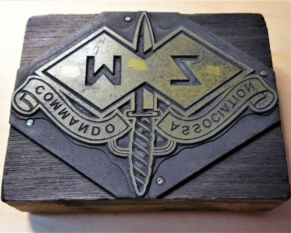 Vintage WW2 Australian Army M & Z Force ink block association stamp - Image 2