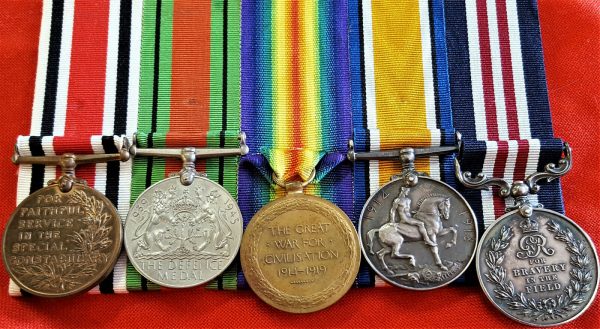 WW1 BRITISH ARMY 1918 MILITARY MEDAL GROUP WOUNDED IN ACTION 138464 GNR CARTER - Image 4