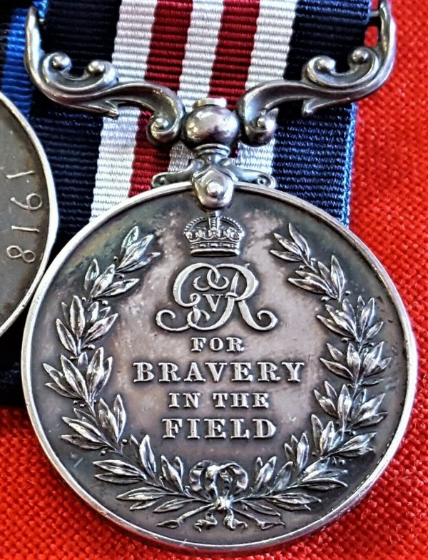 WW1 BRITISH ARMY 1918 MILITARY MEDAL GROUP WOUNDED IN ACTION 138464 GNR CARTER - Image 5