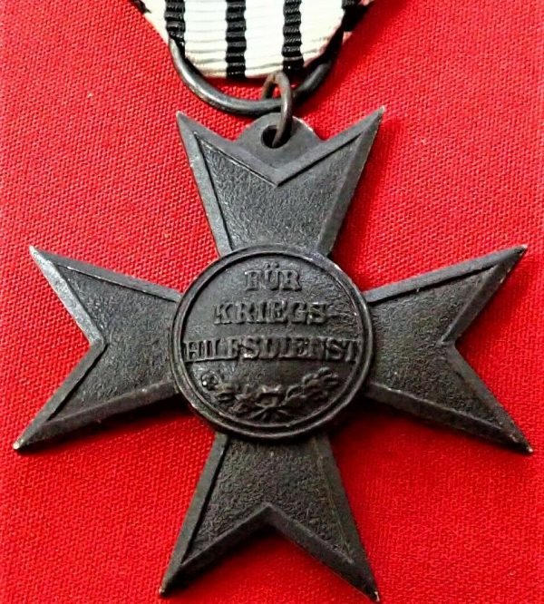 WW1 GERMAN PRUSSIAN WAR HELPER SERVICE MEDAL CROSS WAR AID WORK