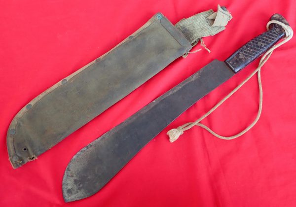 WW2 Australian machete Knife with scabbard dated 1945 - Image 2