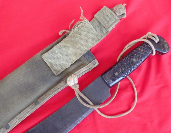 WW2 Australian machete Knife with scabbard dated 1945 - Image 4