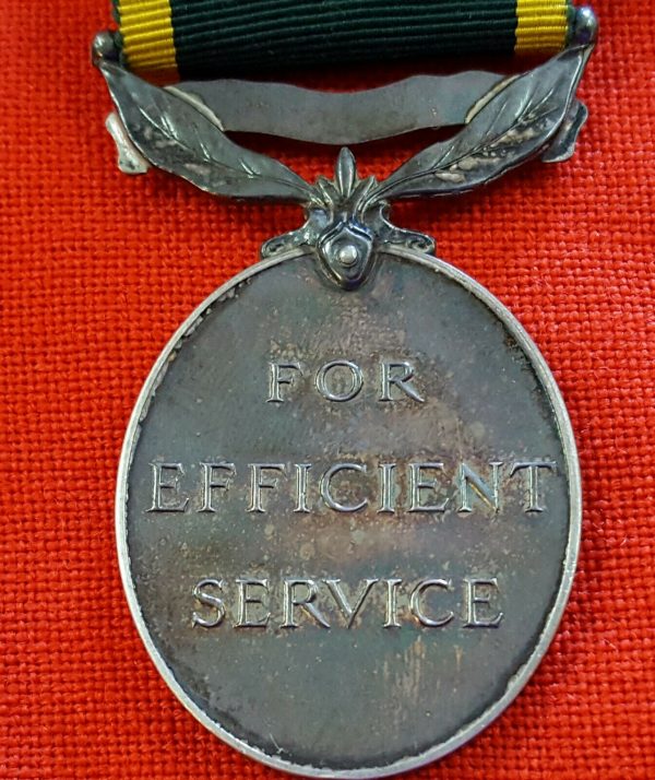 WW2 ERA BRITISH ARMY TERRITORIAL EFFICIENCY MEDAL 1937-1948 2065772 MANNING - Image 3