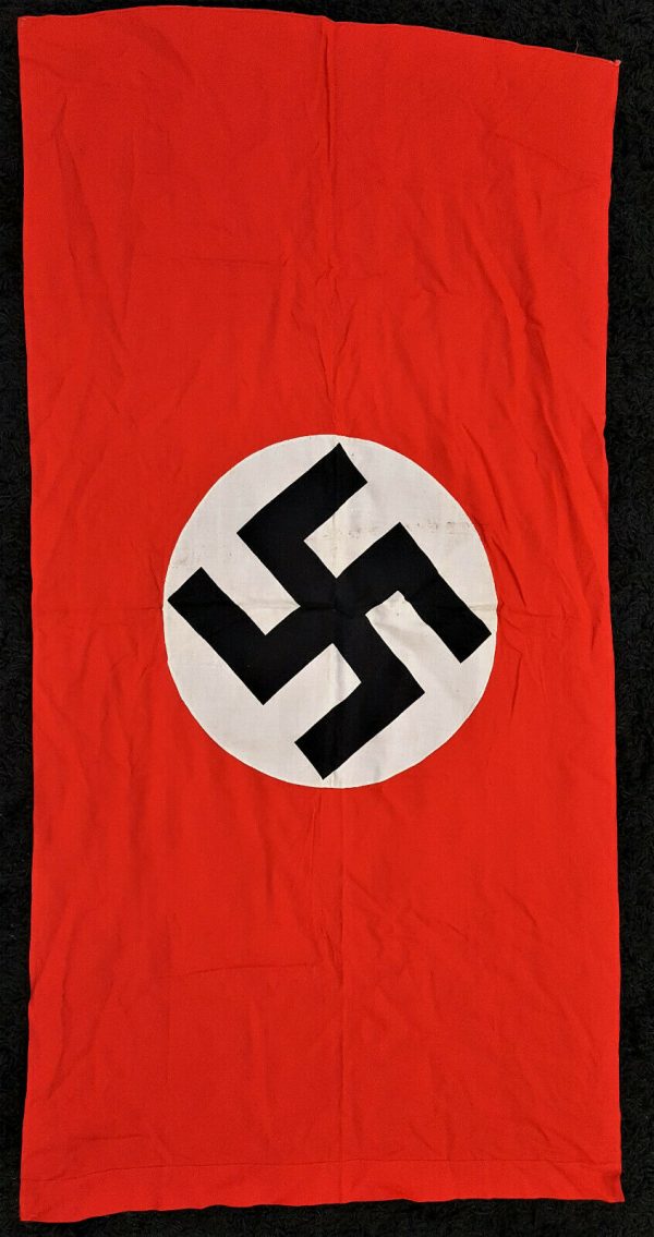 WW2 GERMAN NAZI PARTY N.S.D.A.P. COTTON FLAG BANNER - Image 8