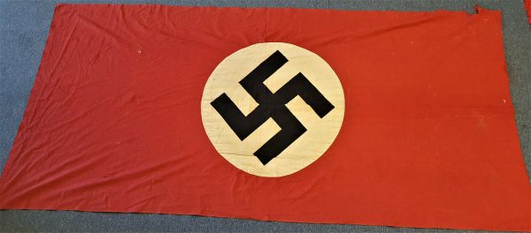 WW2 GERMAN NAZI PARTY N.S.D.A.P. COTTON FLAG BANNER - Image 7