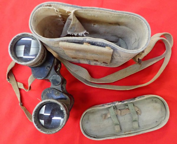 WW2 Imperial Japanese Army 7 X 50 binoculars with tropical case by Yosida Tokyo - Image 4