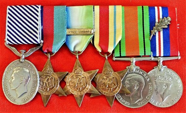 WW2 R.A.F DISTINGUISHED FLYING MEDAL GROUP 6 MEDALS MOSQUITO NAVIGATOR 128 SQUADRON PATHFINDER FORCE - Image 2