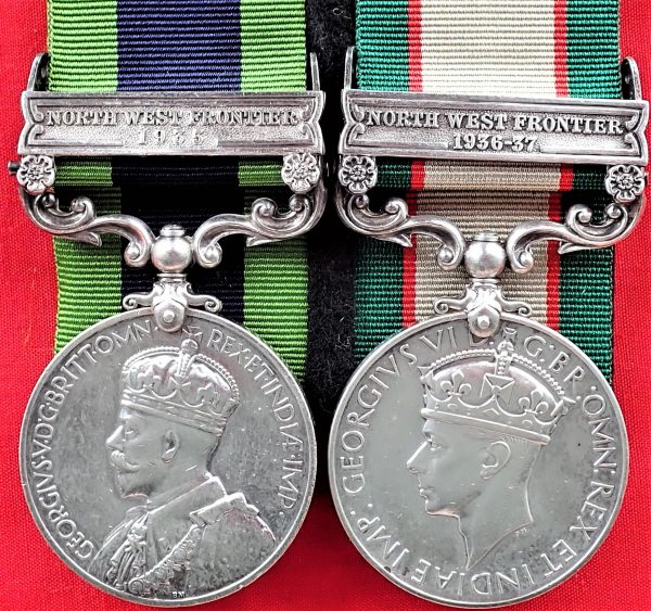 WW2 era ‘Double’ India General Service Medals to Gunner J.G. Webb British Army