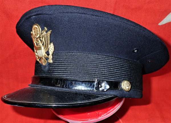 1920's US ARMY POST FIRST WORLD WAR PERIOD OFFICERS UNIFORM PEAKED CAP - Image 2