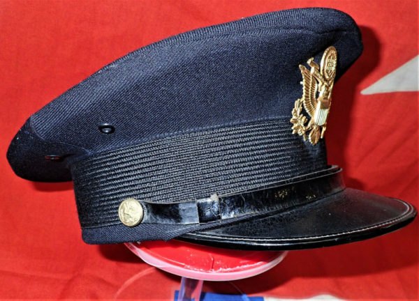 1920's US ARMY POST FIRST WORLD WAR PERIOD OFFICERS UNIFORM PEAKED CAP - Image 4