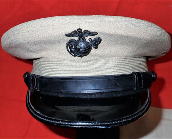 1960's US MARINE CORPS VIETNAM WAR PERIOD OFFICERS UNIFORM PEAKED CAP - Image 2