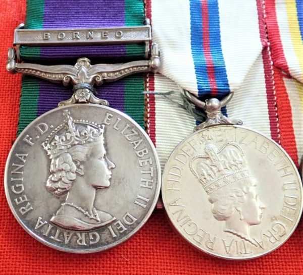 BRITISH ARMY ENGINEER OFFICER'S MALAYA, BORNEO & CORONATION MEDAL MAJOR DANIELL - Image 2