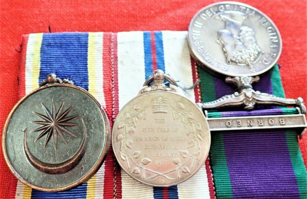 BRITISH ARMY ENGINEER OFFICER'S MALAYA, BORNEO & CORONATION MEDAL MAJOR DANIELL - Image 4