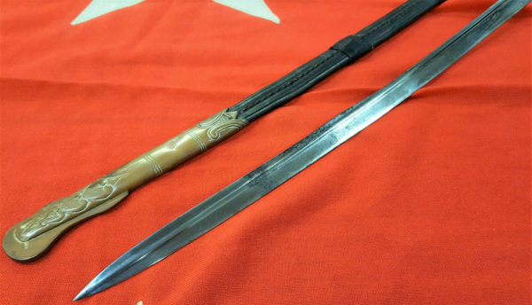 POST WW1 ERA WEIMAR GERMAN NAVY OFFICERS ETCHED SWORD WITH SCABBARD - Image 9