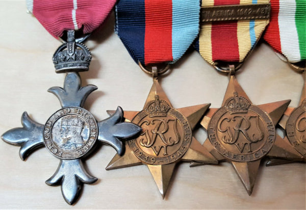 WW2 BRITISH NAVY OR AIR FORCE MBE & MID OFFICERS MEDAL GROUP - Image 2