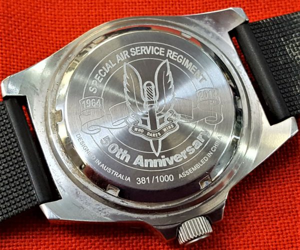 AUSTRALIAN ARMY SPECIAL AIR SERVICE REGIMENT SASR 50TH ANNIVERSARY WRIST WATCH LIMITED EDITION