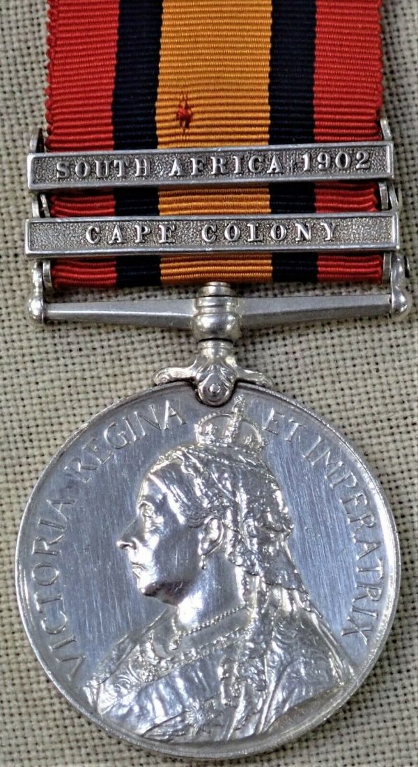 BOER WAR QUEENS SOUTH AFRICA MEDAL J.MCEWAN 4963 ARGYLL & SUTHERLAND HIGHLANDERS - Image 2