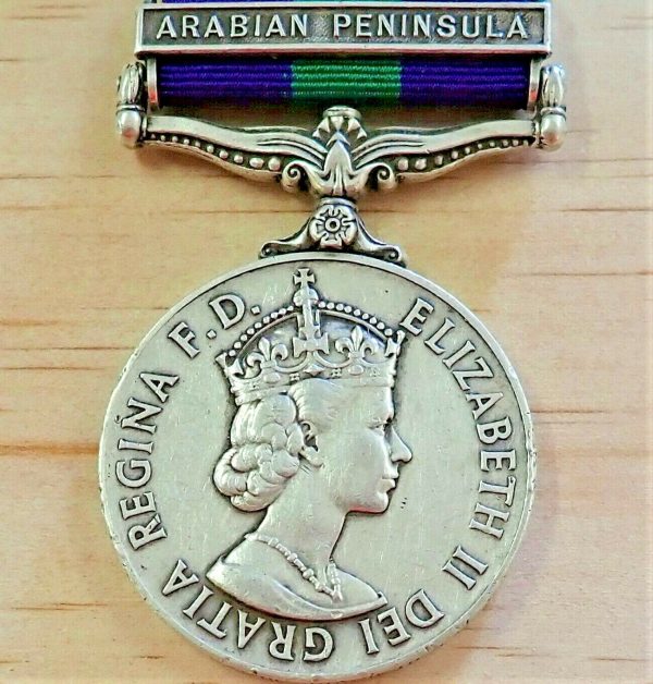 GENERAL SERVICE MEDAL ARABIAN PENISULA ADEN PROTECTORATE LEVIES