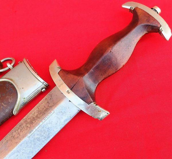 NAZI GERMANY 1ST MODEL 1933 SA DAGGER WITH SCABBARD BY F.DICK - Image 7