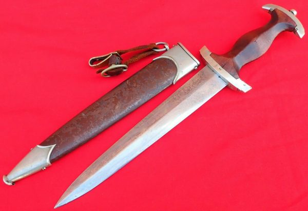 NAZI GERMANY 1ST MODEL 1933 SA DAGGER WITH SCABBARD BY F.DICK - Image 9