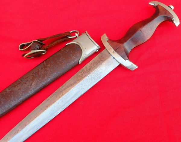 NAZI GERMANY 1ST MODEL 1933 SA DAGGER WITH SCABBARD BY F.DICK - Image 8