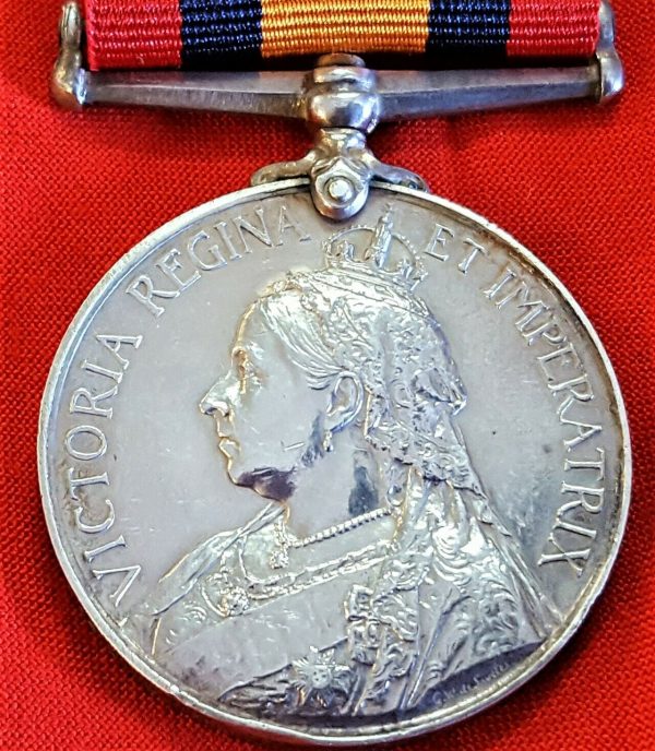 PRE WW1 BRITISH BOER WAR SERVICE MEDAL EDENBURG TOWN GUARD FIELD INTELLIGENCE