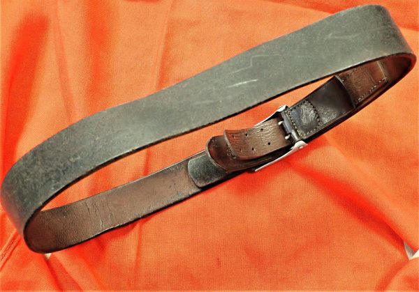 WW2 GERMAN AIR FORCE LUFTWAFFE UNIFORM BELT & BUCKLE 1937 BY DRANSFELD & CO MENDENYW - Image 7