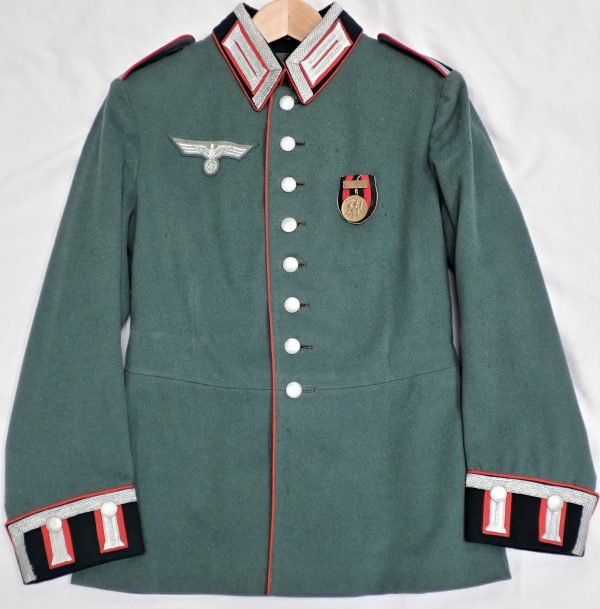 PRE WW2 GERMAN ARTILLERY WAFFENROCK PARADE DRESS UNIFORM JACKET TUNIC 18TH ARTILLERY REGIMENT - Image 2