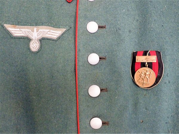 PRE WW2 GERMAN ARTILLERY WAFFENROCK PARADE DRESS UNIFORM JACKET TUNIC 18TH ARTILLERY REGIMENT - Image 3