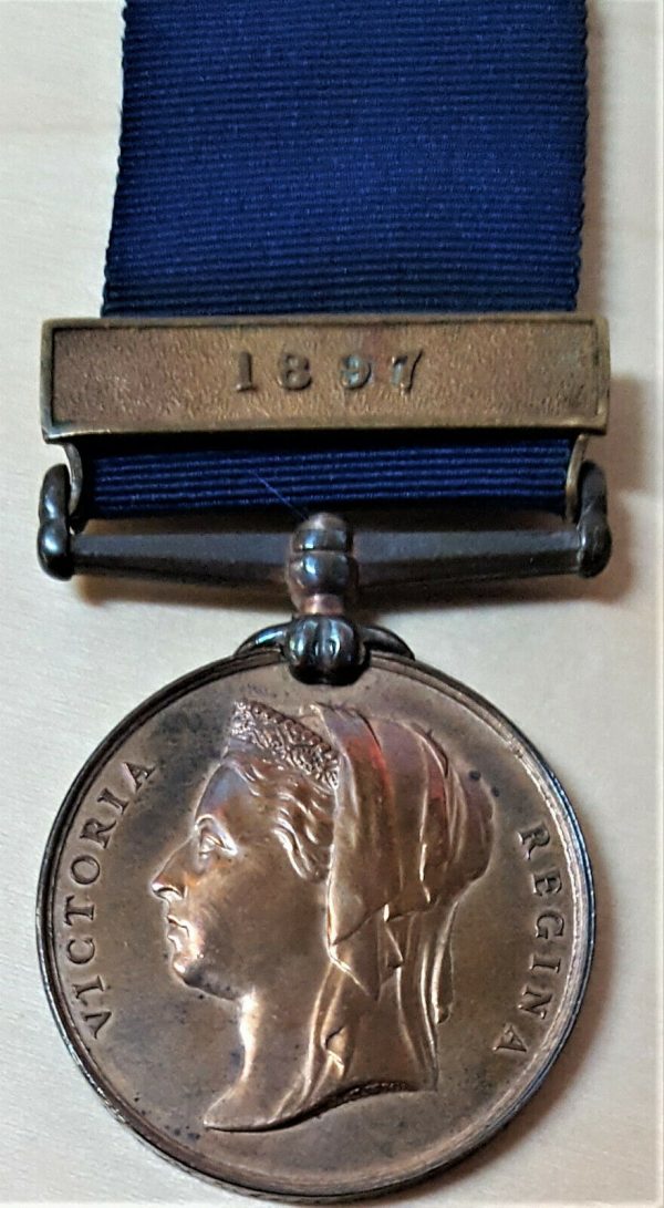 RARE PRE WW1 BRITISH METROPLOITAN POLICE 1887 JUBILEE MEDAL WITH 1897 CLASP - Image 2