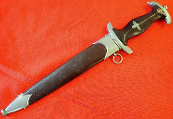 WW2 GERMAN 1ST MODEL 1933 SA DAGGER WITH SCABBARD BY F HERDER OF SOLINGEN - Image 10