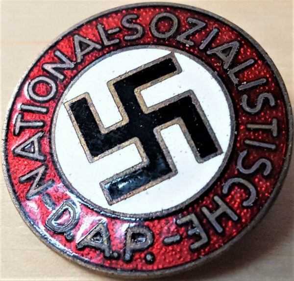 PRE WW2 GERMAN NAZI PARTY MEMBERSHIP UNIFORM ENAMEL BADGE | JB Military ...