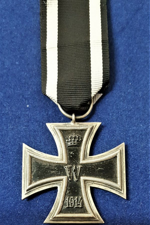 RARE .800 SILVER WW1 GERMANY IRON CROSS 2ND CLASS MEDAL FIRST WORLD WAR - Image 2