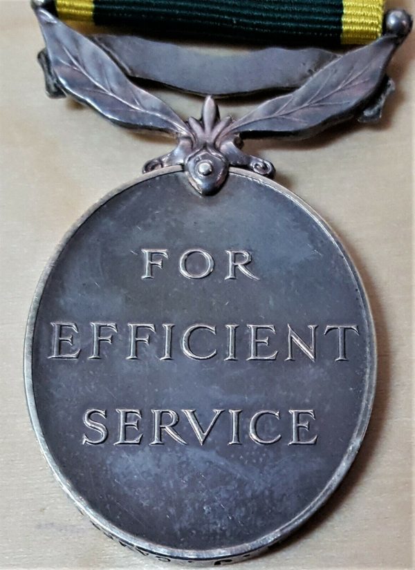 WW2 ERA BRITISH ARMY TERRITORIAL EFFICIENCY MEDAL 1937-1948 7598997 J CAMPBELL - Image 2