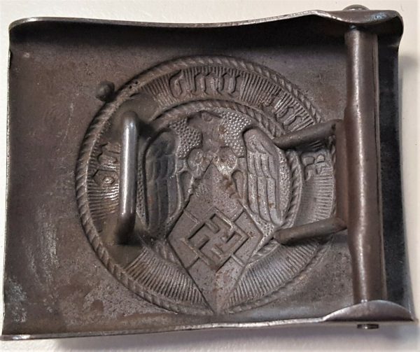 WW2 GERMAN HITLER YOUTH UNIFORM BELT BUCKLE BY EBBER & CO, LUDENSCHEID - Image 2